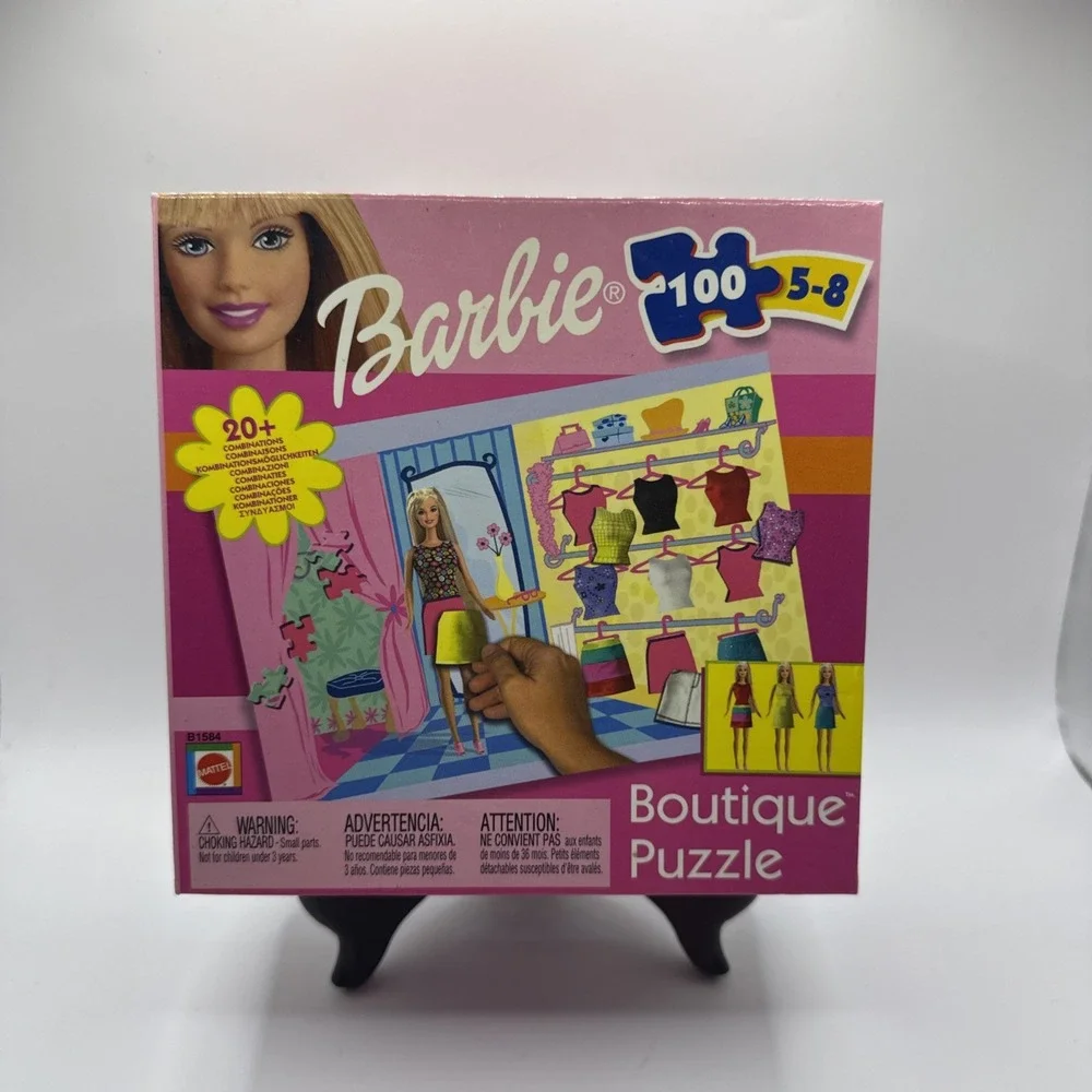Vintage 2002 Barbie Boutique Puzzle 100 Piece Puzzle Mattel 16.5'' x 11.25'' NEW